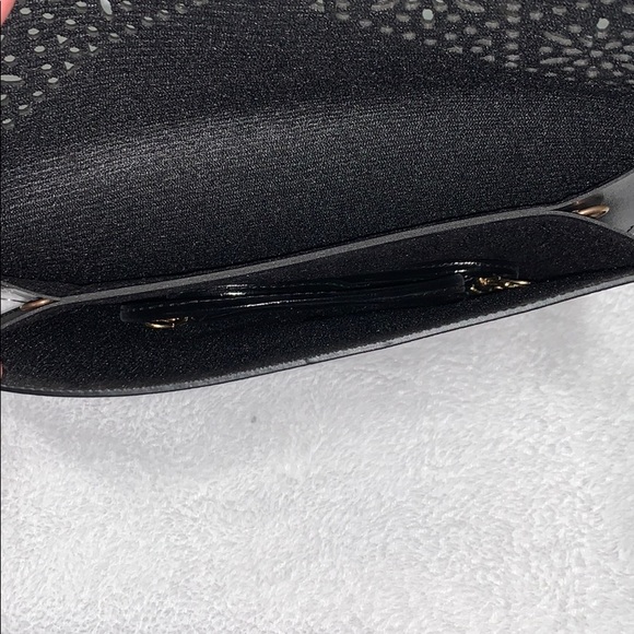 Black Mini Vegan Leather Crossbody - Picture 4 of 6